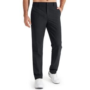 Libin Mens Business Casual Work Elastic Waist Straight Leg Golf Chino‎ Pants 30